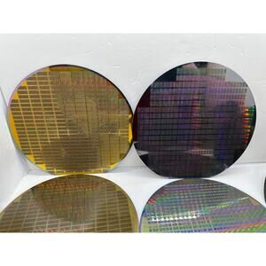 Lot of 9 - Silicon Wafer Vintage Computing 6"